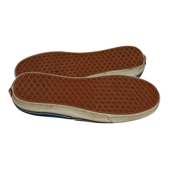 Vans Authentic Blue Canvas Low-Top Skate Sneakers Men’s Size 9.5 - Picture 8 of 8